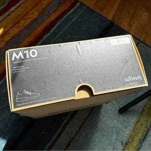 Allbirds - Men's Wool Runner - Size 10 - True Black (Cream Sole) - New In Box